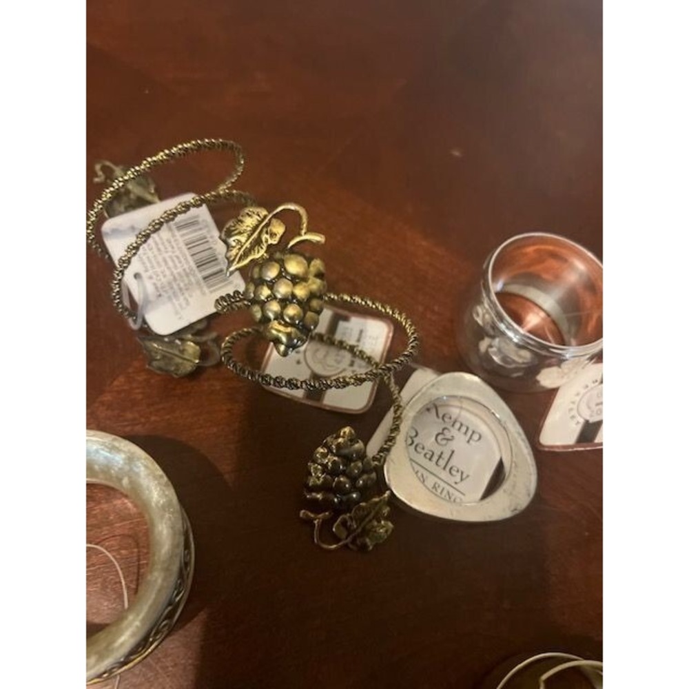 vintage Decorative Napkin Rings lot Elegant Table Accessories kemp beatley 12 - Picture 2 of 4